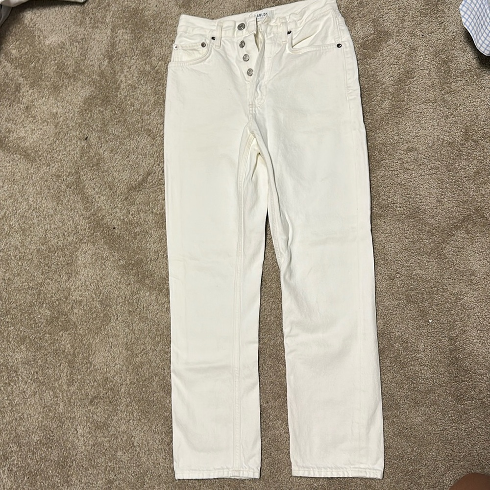 Size 24 Algolde Riley White Jeans